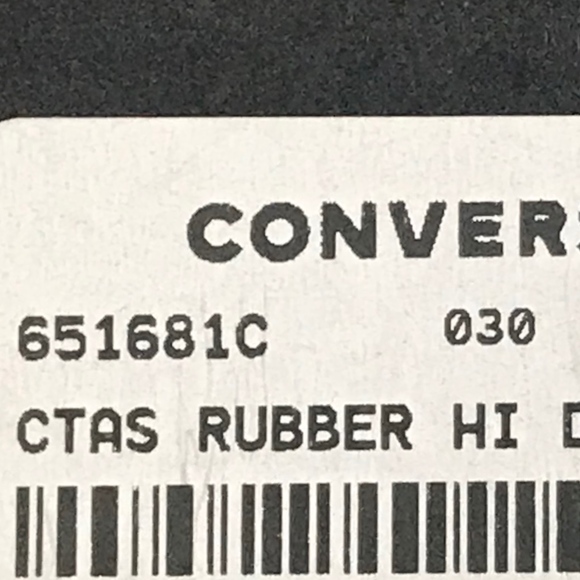 Converse Rubber Hi Dolphin Black Gray Camo Shoes - Picture 8 of 8